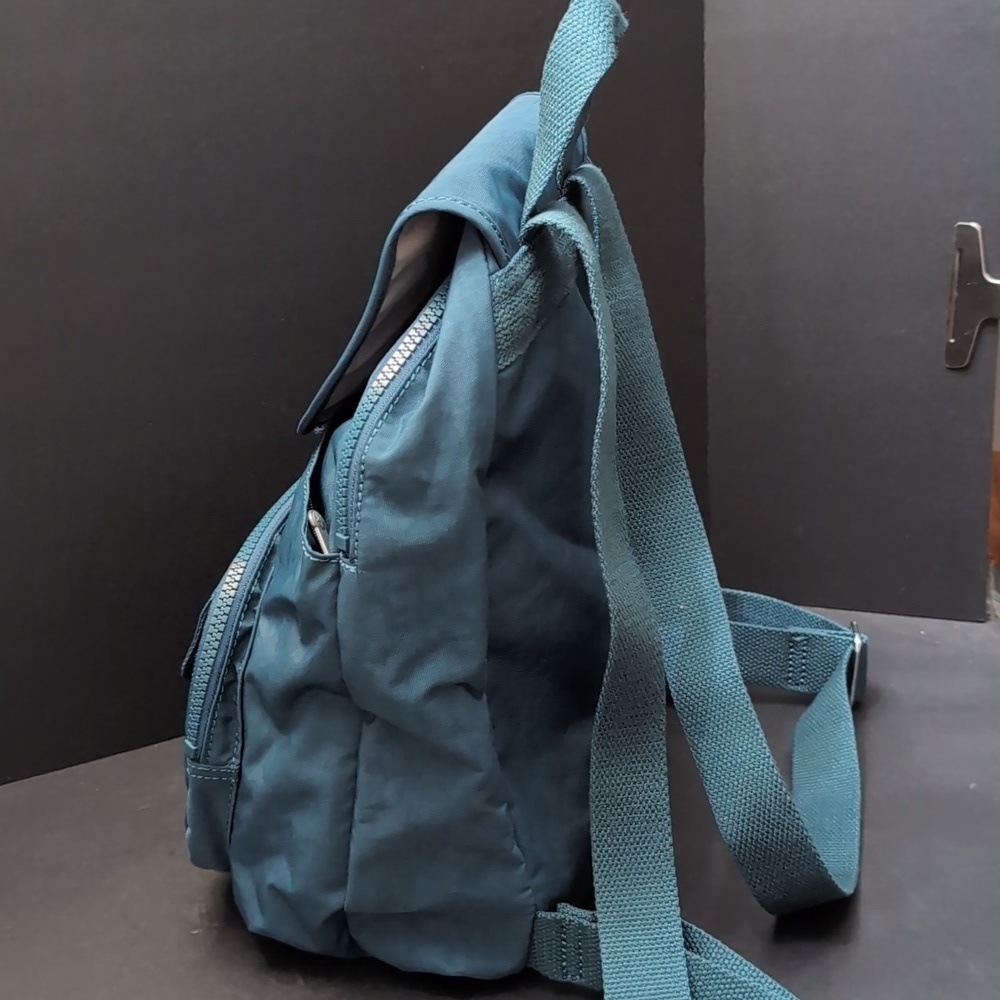 Kipling Queenie Small Teal Blue Nylon Backpack. - Picture 5 of 10